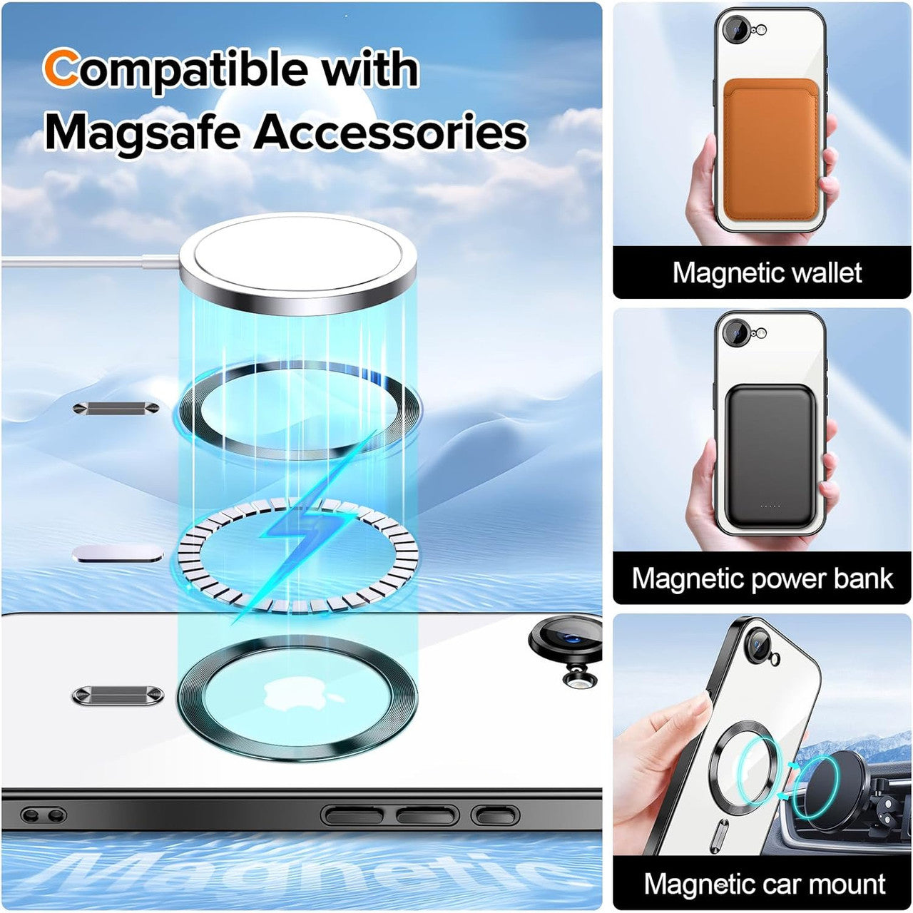 Magnetic MagSafe Case for iPhone 16e Magnetic MagSafe Case for iPhone 16e